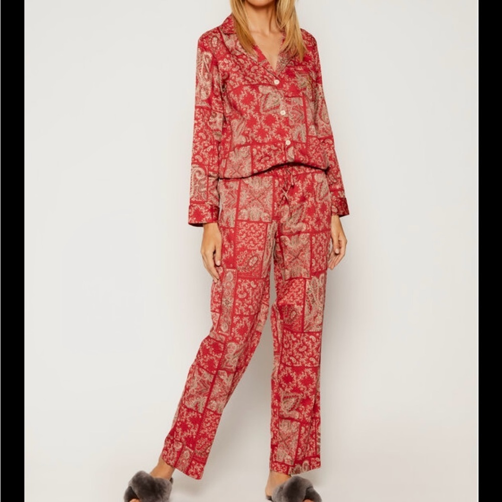 Ralph Lauren Cotton Pajamas Paisley Patchwork
